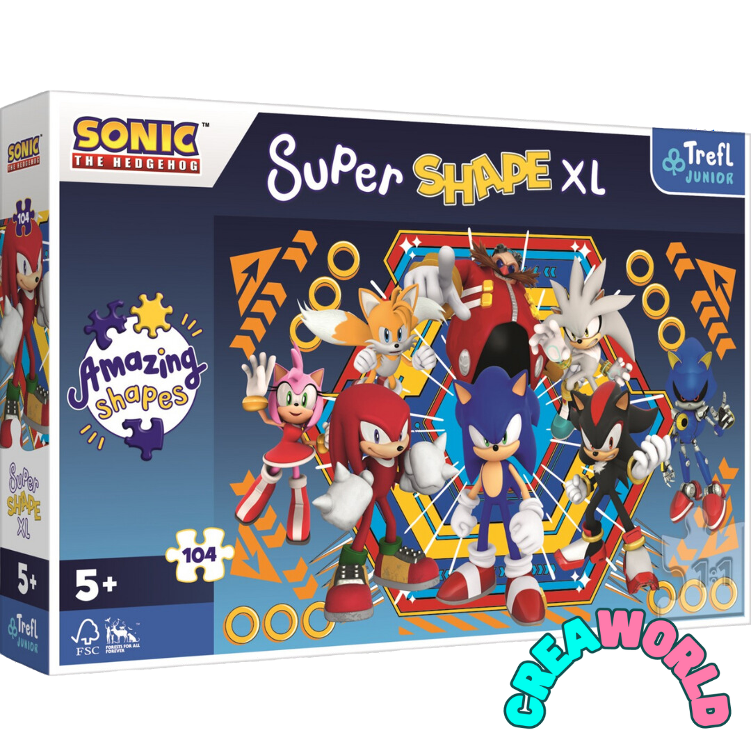 Puzzel - Sonic Speciale Vormen - 104st XL