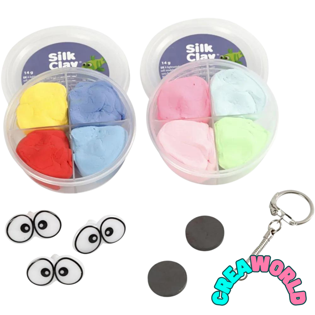 Creatieve Set - Silk klei Sleutelhangers
