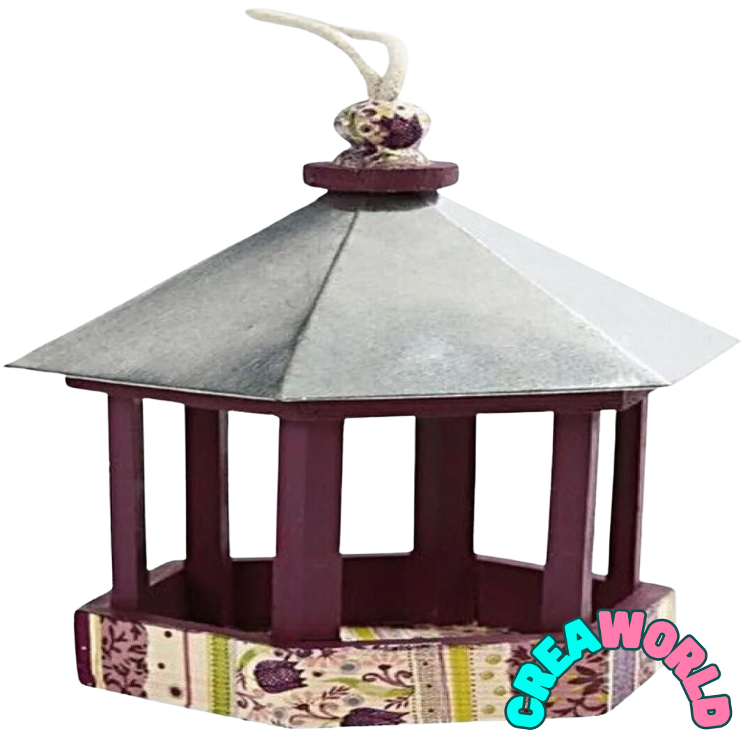 Vogelvoederhuis met zinken dak