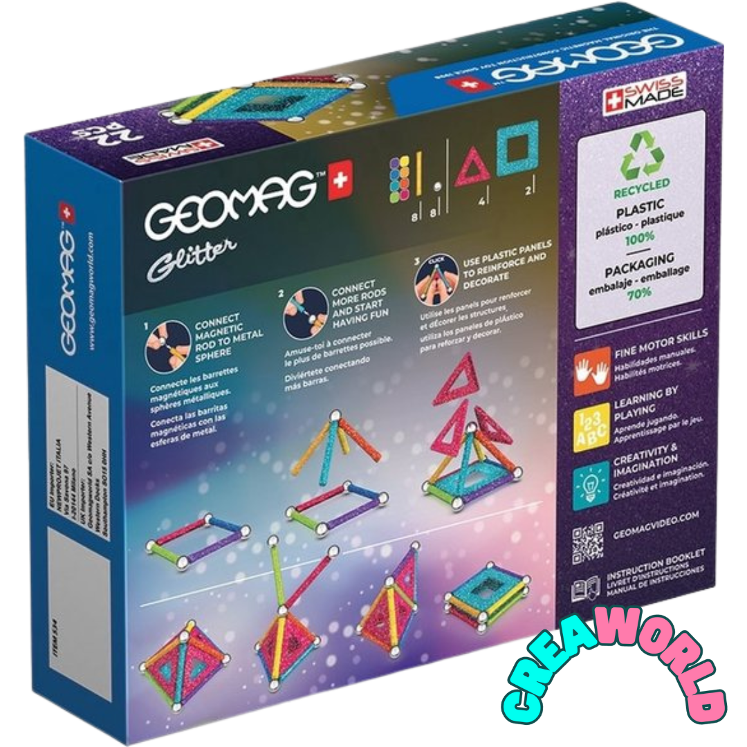Geomag - Glitter Line 22 stukjes