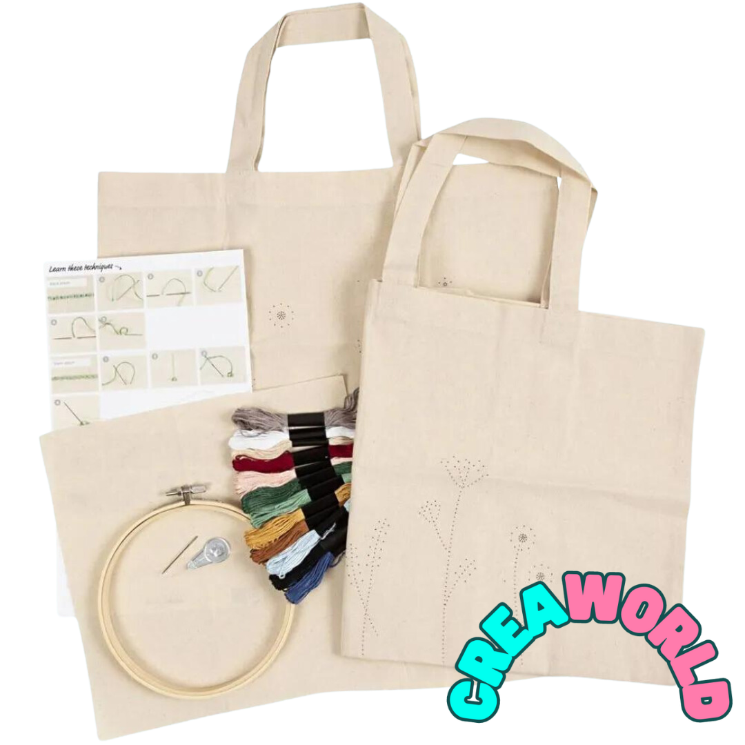 Creatieve Box - Borduurwerk tote bag