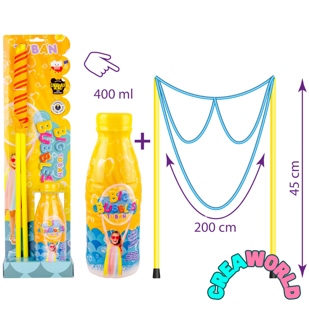 Zeepbellen Set - Bril + 400ml