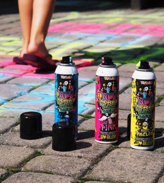 Neon Krijt Spray - Blauw