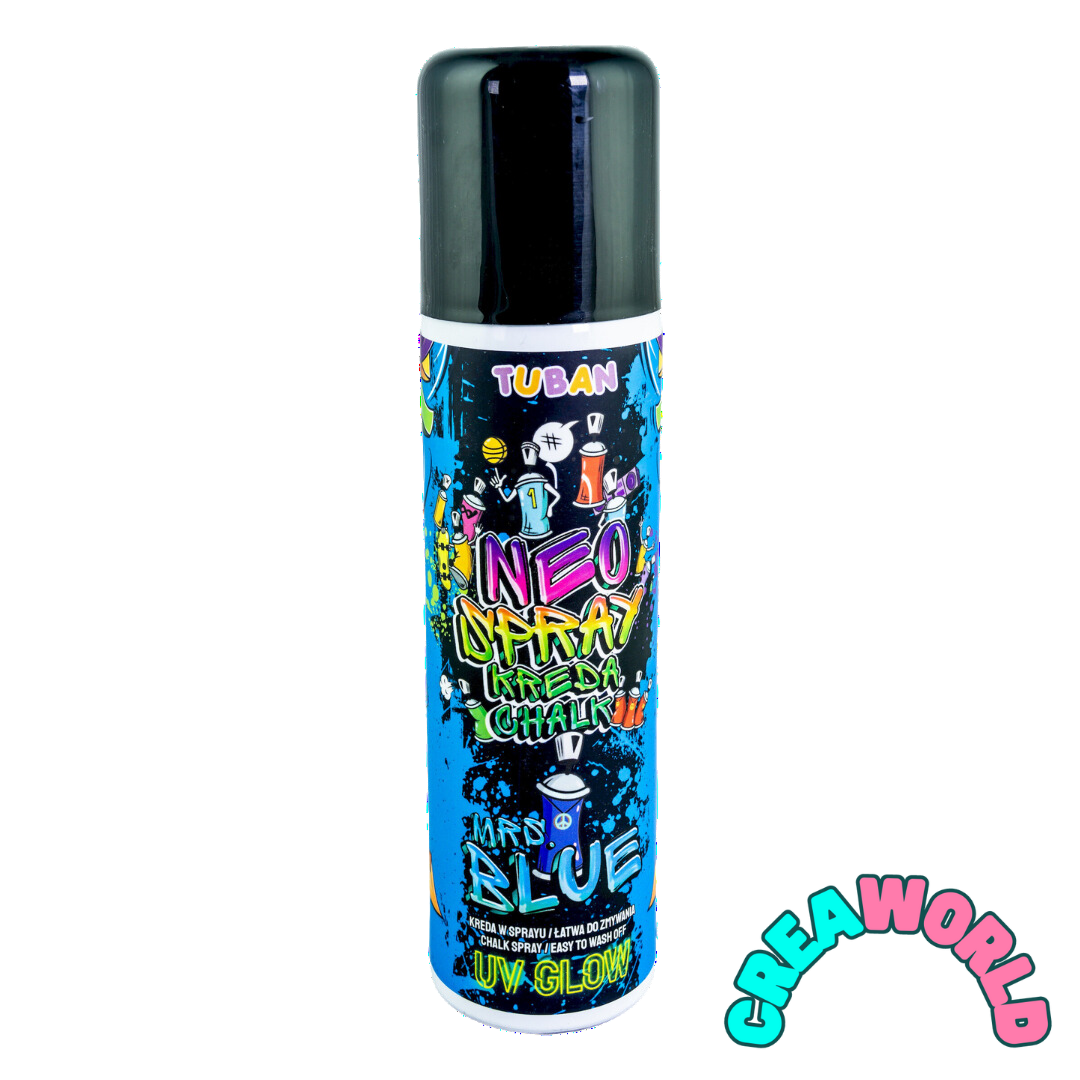Neon Krijt Spray - Blauw