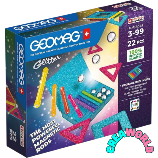 Geomag - Glitter Line 22 stukjes