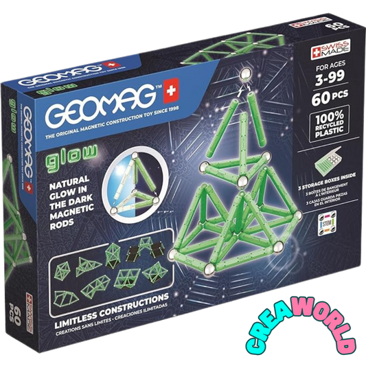 Geomag - Glow In The Dark Line 60 stukjes