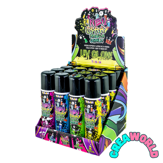 Neon Krijt Spray - Display Set