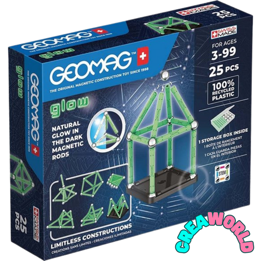 Geomag - Glow In The Dark Line 25 stukjes