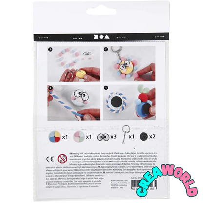 Creatieve Set - Silk klei Sleutelhangers