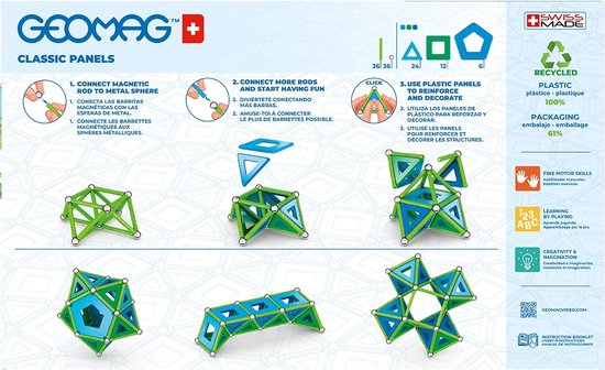 Geomag - Classic Green Line 114 stukjes