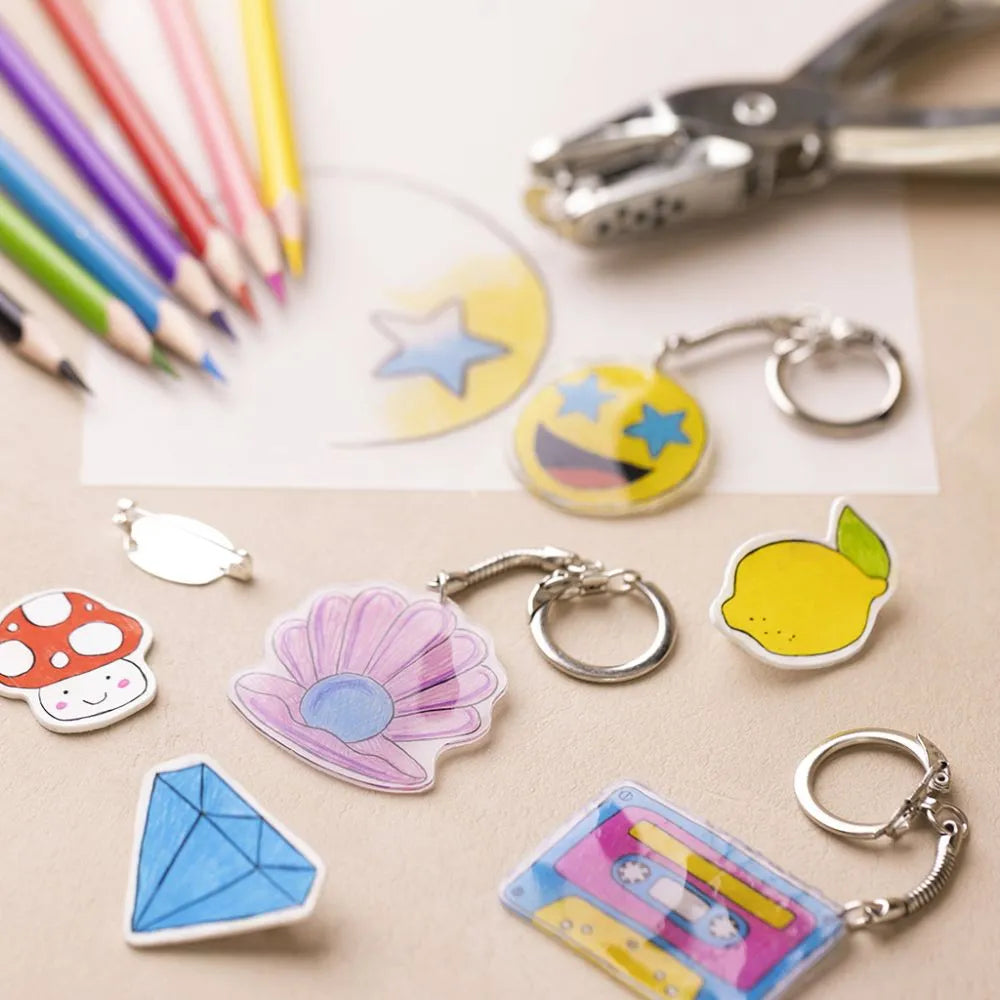 Creatieve Box - Krimpfolie Sleutelhangers